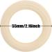 20PCS Natural Wood Rings for Crafts - Macrame DIY Wooden Rings 55mm/2.2inch - Buy Online on SooperMarket.com