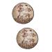2 Pcs Coconut Shell Dishes Astronaut Wall Hook Coconut Bowl Decoration Work Desk Decor Candy Snacks Bowl Fruit Bowl Coconuts Shell Bowl Bling Decor Key Bowl Manual Wooden Lip Gloss 15X7CMx2pcs As Shownx2pcs