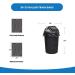 Reli 33 Gallon Trash Bags Drawstring - 150 Count, Black | Heavy Duty Garbage Bags - Large 33 Gal Capacity - Buy Online on SooperMarket.com