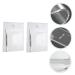 NOLITOY Acrylic Makeup Palette Set - 2pcs Handheld Mixing Trays for Blush Eyeshadow & Salon Use - Durable Stainless Steel Spatula Included - Buy Online on SooperMarket.com