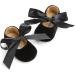 RVROVIC Baby Girl Moccasins | Infant Princess Sparkly Shoes 6-12 Months | Soft Sole Prewalker Toddler Girls Shoes (Black) - Buy Online on SooperMarket.com