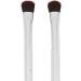 Makeup Brush Double Ended Eyeshadow Brush Soft Hair Silver Safe 2pcs for Travel for Women - Buy Online on SooperMarket.com