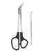 Professional Nail Scissors Long Handled Sharpp Nail Clippers Cutters Stainless Steel Manicure Scissors for Fingernail & Toenail