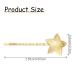 10 Pcs Star Hair Clips Wedding Bobby Pins - Non-Slip Metal Barrettes for Women and Girls - Buy Online on SooperMarket.com