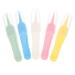 Healvian Baby Nose Tweezer Safe Nose Cleaning Clip Ear Wax Removal Pick Nipper Infant Booger Remover for Baby Infant Ear Nose Booger Navel Tool 5pcs