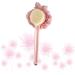 Healeved Bath Scrubber - Pink Handle Bath Brush Shower Sponge - Buy Online on SooperMarket.com