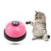 Smandy door bell for dogs dog door bells Training bells for pets training pots Dog curls dog door bell and press Bell for communication cleanliness training (pink)