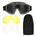 Soluptanisu Airsoft glasses tactical glasses tactical glasses Airsoft paintball ski antaust anti -fog eye protection glasses anti fog military glasses (green)