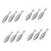Beavorty 12 pieces Remand clip Razor Suchaber remote tool Remanding tweezers Abbey bone-removal tool animal fish bone tweezer Pig remover supply 13x2x2cmx4pcs silverx4stk