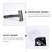 Buy Manual Safety Razor Set - Double-Edged Metal Shaver for Perfect Beard Trimming | International Shipping Available - Buy Online on SooperMarket.com