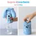 2PCS Cute Bear Hair Towel Wraps - Drying Caps for Women Girls & Kids | Hair Turban Bath Wraps - Buy Online on SooperMarket.com