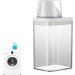 Laundry Detergent Dispenser Washing Powder Storage Detergent Container with Measuring Cup Laundry Powder Container Fabric Softener Box Detergent Dispenser for Bathrooms Toilets 1100ml - Buy Online on SooperMarket.com