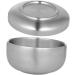 Angoily 3-Pack Razor Shell for Men - Premium Shaving Foam Cup & Soap Box | Steel Lid Silver Design - 11x11x6.5cm - Buy Online on SooperMarket.com