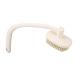 Back bath brush hanging hole 3 brush heads long curved handle shower brush easy to use for the elderly