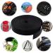 KINMINGZHU Black Nylon Heavy Duty Webbing Strap 1.5 inch - Ideal for Bags, Hammocks, Climbing, DIY Projects - Durable Outdoor Strap for Luggage, Pet Collar, Backpack Repair - Buy Online on SooperMarket.com
