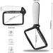 Folding Handheld Magnifying Glass with Light - 3X Large Rectangle Reading Magnifier Rectangular Handhold Magnify Lens Gifts for Seniors Reading Books Prints Lighted Gift for Low Visions(Black) - Buy Online on SooperMarket.com
