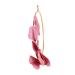 Cabilock Wrought Iron Gate Hanging Wreath Emblems Simulation Garland Hanging Garland Wall Decoration Door Rosy 20x20cm