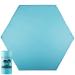 Hexagon Baby Playpen Mat  59 Inch Wide Self-Inflating Play Pad Compatible with Pop N Go Playpen  Comfortable and Portable Pad for Babies Toddlers