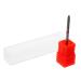 Gogogmee Nail Polisher Drill Bit for Acrylic Nails Nail Bits for Nail Drill Acrylic Nail Drill Bits Manicure Art Drill Bits Manicure Accessories Nail Art Tools Nail Art Polishing Tools 7.00X1.30X1.30CM Red