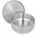 Beavorty 2-Pack Razor Soap Peel with Lid & Shaving Brush Holder | Premium Shaving Soap Bowl | Silver 11x11x6.5 cm - Ideal for Smooth Shaving - Buy Online on SooperMarket.com