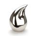Urns for Ashes Adult Large Cremation Funeral Human Memorial Burial Remain Metal Full Size Screw Lid Teardrop Waterproof Silver Silver Teardrop