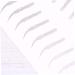 HAPINARY 6 Sheets Pairs Artificial Eyebrow Patch Eyebrow Waterproof Clear Artificial Hairs Eyebrow Gel Black - Buy Online on SooperMarket.com