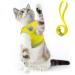 Supet cat dishes Breaking-out cat linen with dishes for cats soft cats vest for kitten dogs chihuahua (m yellow) m (breast size: 33-38 cm) yellow
