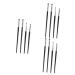 Baluue 12 Pcs Eye Precision Brush Makeup Brush for Women Eyeliner Brush for Women 16.90X0.40X0.40CMx3pcs Blackx3pcs