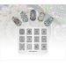 4pcs Nail Art Stamping Plates - Geometric Texture Wreath Pattern Templates for DIY Nail Design | International Shipping Available - Buy Online on SooperMarket.com