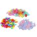 Mini Acrylic Baby Pacifiers - 100 Pcs Birthday Party Decorations & Baby Baptism Favors - Colorful Transparent Mix - Buy Online on SooperMarket.com
