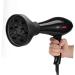 Universal Silicone Hair Dryer Diffuser | Curl Diffuser Attachment for Curly Hair | Hair Care Accessory (13.8x13.8cm Black - Buy Online on SooperMarket.com
