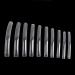 Yimart  100pcs White/Clear/Natural Extra Long Curve Nail Tip UV Gel French Acrylic False Nail Art Salon long Tips (Clear)