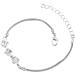 Oralgos Zircon-Cube Bracelet - Elegant Adjustable Crystal Chain Jewelry for Couples & Anniversaries - Buy Online on SooperMarket.com