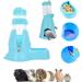 Norhogo Hamsters Water Bottle & Food Dispenser with Stand 80ml - Blue | Small Animals Guinea Pig Rat Rabbit Dwarf Gerbil Chinchilla - Buy Online on SooperMarket.com