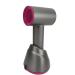 Cordless Hair Dryer Easy Clean Rechargeable 3 Airflow Blow Dryer Low Noise Gray with Fixed Base for RV US Plug