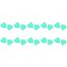 Oueyfer slipproof comfortable silicone elastic glasses holder for sunglasses glasses ear grass to read ride climbing glasses ear clip mint green