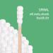 Organic Cotton Swabs with Wooden Sticks 200 Pcs Pack - Biodegradable Bamboo Spiral Head Qtips for Ears and Makeup - Buy Online on SooperMarket.com