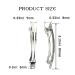 LEEFONE 80mm Iron French Barrette Hair Clips - 50 PCS, Silver Tone | DIY Hair Clip Craft Bows - Buy Online on SooperMarket.com