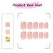Gold Glitter French Tips Press On Nails - 24Pcs Square Nude Pink False Nail Kit for Women - Reusable Acrylic Gel Nails with Designs - Holiday Gift Set - Buy Online on SooperMarket.com