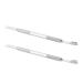 Cuticle Pusher Remover and Cutter Cuticle Pusher Set Dead Skin Removal Nail Manicure Tool Kit Stainless Steel Finger Divider with Sponge and Sand for Home Nail Salon