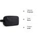 BAGSMART Men's Travel Toiletry Organizer - Water Resistant Hanging Dopp Kit/Shaving Bag - Black-Medium - Buy Online on SooperMarket.com