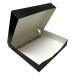 Lineco LIN-733-BB3D Archival Oversized 3-Ring Album Box with Clamshell Style Lid, 13" x 11-7/16" x 2-3/8", Black 1 Pack Black