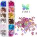 12 Colors Butterfly Nail Art Glitter Sequins | 3D Holographic Decals for Acrylic Nails | Manicure Paillettes & Ultrathin Glitters | Nail Art Supplies for Women - Buy Online on SooperMarket.com