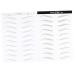 Mikinona 2 Pairs Disposable Makeup Tools 4d Hair-like Authentic Eyebrows Template Eyebrow Trimming The Lazy