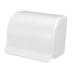 Ruilogod Plastic man bathroom paste strap hanger storage rack shaver razor holder white