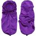 Shop Ladaypoa Long Satin Hair Hood - 2 Piece Silky Sleeping Cap for Curly Hair Protection | Extra Big Size Black & Purple - Buy Online on SooperMarket.com