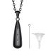 Prosteel urn chain personalized cross/maria/life tree trailer necklace memorial ash pendant with 55cm/50cm chain chain stainless steel/18k gilded memory jewelry accessory 09 black not personalized