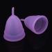 3 Colors 2PCs Reusable Menstrual Cup Set - Eco-Friendly Women's Hygiene Care (Purple) | Anti-Losing & Comfortable - Buy Online on SooperMarket.com