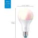 WiZ Connected Color High Lumen 100W A21 Smart WiFi Light Bulb  16 Million Colors  Compatible with Alexa and Google Home Assistant  No Hub Required  1 Bulb A21 Color 1 Count (Pack of 1) - Buy Online on SooperMarket.com