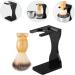 Premium 1 Set Shaving Kit | Shaving Brush Rack & Cream Holder for Men | Multifunctional Acrylic Shaving Tool - Buy Online on SooperMarket.com